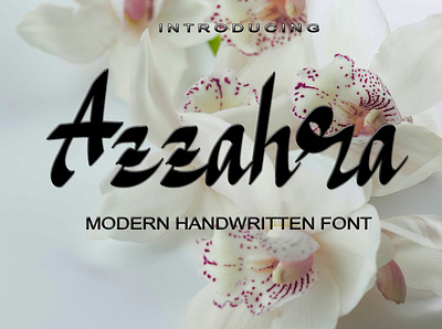 Azzahra art branding desain design elegant font graphic design handwritten illustration logo script signature ui