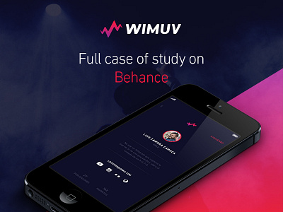Wimuv on Behance app case dance interface street ui