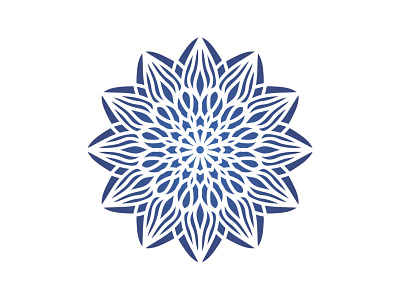Mandala Blue Effect blue effect decorative design graphic design mandala ornament ornamental vector