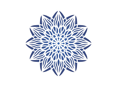 Mandala Blue Effect