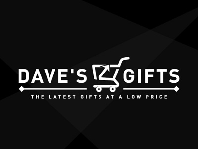 dave's gifts 2d creative design icon illustration lettering logo minimal modern typography