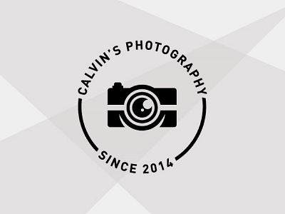 calvin's photography 2d camera cameralogo design icon illustration lettering logo minimal modern photography