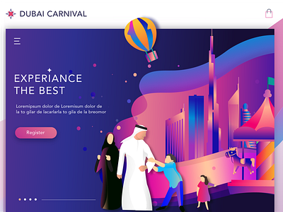 Event website design clean creative design dubai ecommerc event illustration ui ux design webdesign