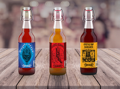 Imperial Meads Bottle Mockup beer branding design label design labels logo mead mockup package design spirits typography vector