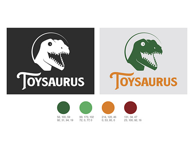 Toysaurus Logo branding design icon illustration logo typography vector