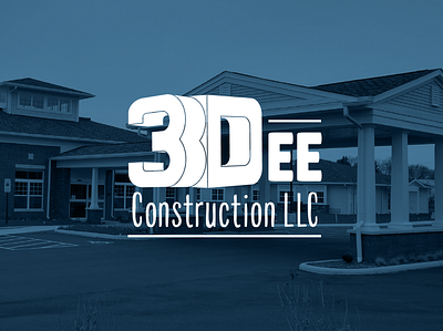 3Dee Construction advertising branding design logo typography vector