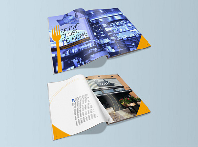 Eating Close to Home Magazine Mockup design layout magazine magazine layout typography