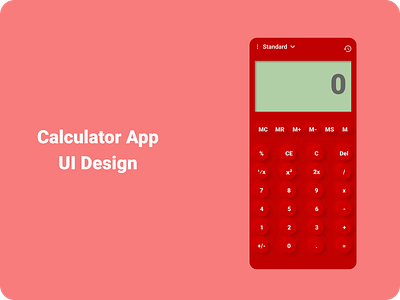 Calculator App UI Design app design ui ui design ux