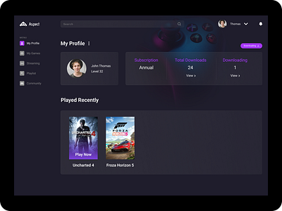 User Profile UI Design