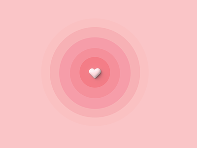 Pulse 3d brand design design flat heart illustration love new pink pulse vector