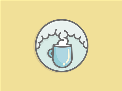 cup design flat design hipster icon martagraphic new outline