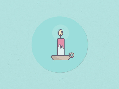 Candle candle christmas flatdesign holiday icon light martagraphic new outlines pastel xmas
