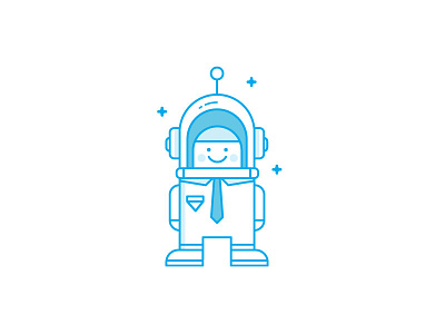 Astronaut astronaut blue business cosmoss guy mascot new office outlines rocket space