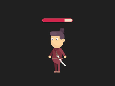 Character Samurajs animation character concept flat gamedesign gaming illustration samurai vector