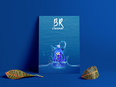 BR Cleaner Poster 3d animation brand branding design graphic design illustration logo motion graphics poster productposter ui vector