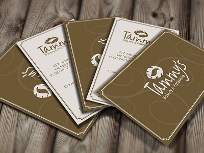 Tammy's Bakery- Rebrand branding business card card logo