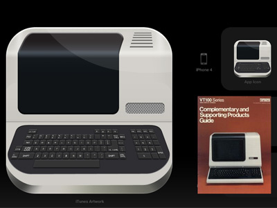 VT100 icon android app application emulator icon ios iphone mobile terminal video vt100