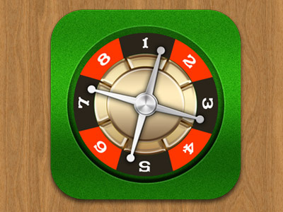 Roulette Icon By Graphicool android app application casino game icon ios iphone mobile numbers roulette wheel