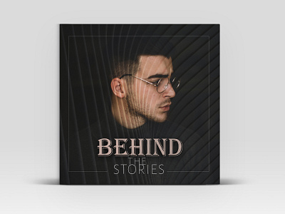 BEHIND THE STORIES album cover cover art design podcast cover podcast cover art