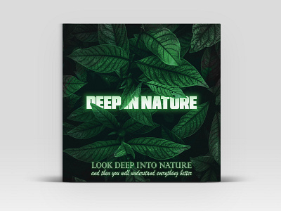 DEEP IN NATURE, cover art vector cover