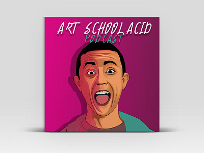 ART SCHOOL ACID, podcast vector cover