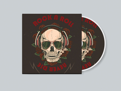 Rock and Roll, Album cover design vector cover