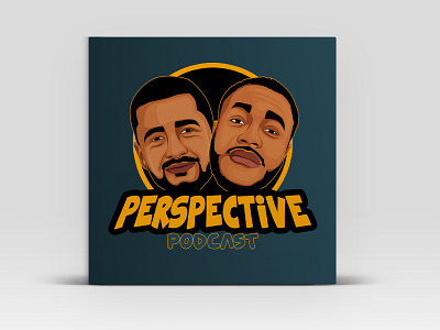 PERSPECTIVE PODCAST cover design vector cover