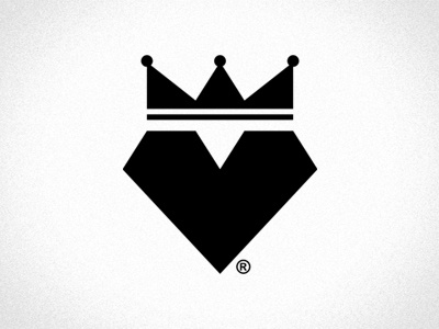 Dream Gold Logo Mark brand crisp crown diamond dream gold heart identity logo mark simple timeless