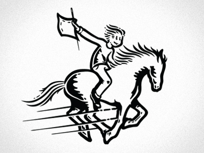 Shai Threads Logo Mark boy cloth horse man needle riding simple