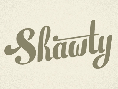 WIP Shawty custom illustrator shawty typography