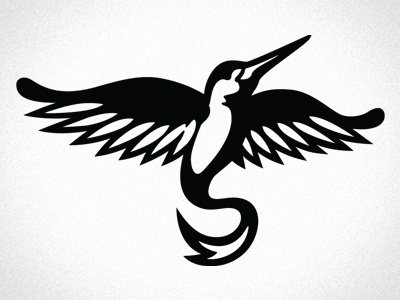 Avian Logo Mark bird black icon logo mark simple timeless white