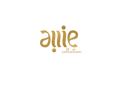 allie ambigram logo concept ambrigram logo branding design designer graphic designer illustration logo