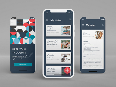 Notes App app appdesign design mobile mobileapp notes takingnotes ui uidesign uiux ux