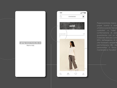 UI Design // Paperwardrobe Mobile App app app shop design fashion app mobile mobileapp retail ui uidesign ux