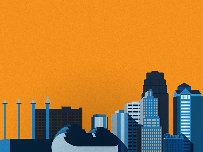 kansas city skyline - color exploration buildings city color illustration kansas city kcmo skyline vectors