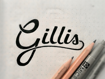 Gillis Lettering WIP