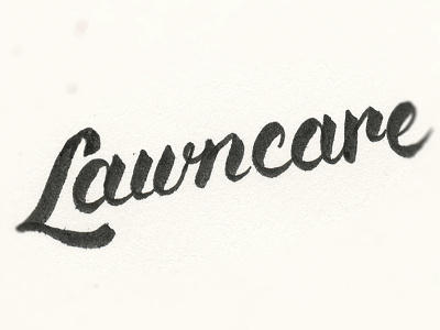 Lawncare hand lettering handwritten lawncare lettering type typography