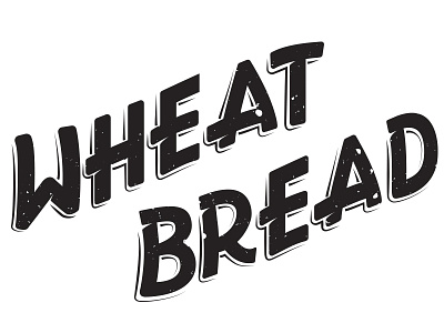 Wheat Bread bakery bread custom custom type lettering typography vector wheat