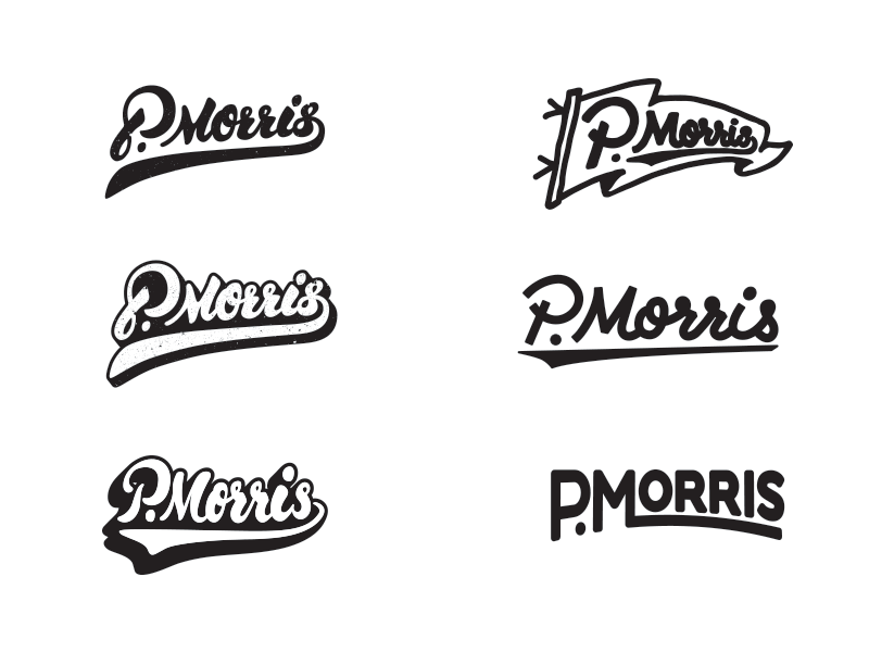 morrrissss handdrawn lettering logo pennant throwback typography varsity