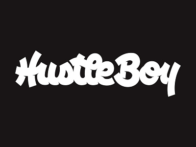 Hustle Boy :: vectored handlettering hustle lettering ligatures type vector