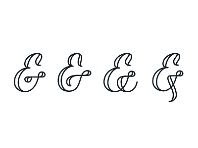 & & & & ampersand design typography