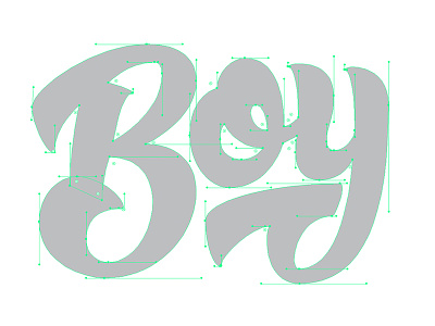 BOY pt DEUX :: WIP beziers boy display handlettering lettering title type vector