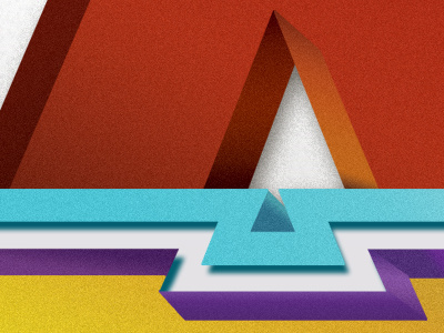 'A' few more tweaks to do a carneval gradients letter typeface