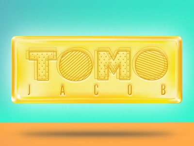 Tomo Gold blang bling custom gold logo typography