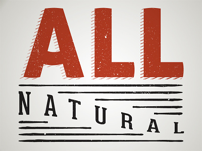 Au Naturel allnatural johnspita typography