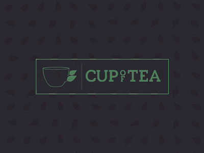 CUPofTEA herbal logo tea tealeaves