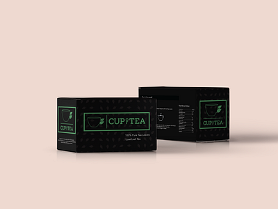 CUPofTEA Packaging cupoftea logo packagedesign tea tealeaves