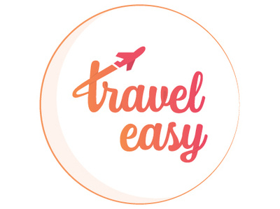 Travel Easy Holidays Logo airplane logo travel traveleasy wordmark logo