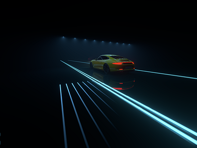 3D car render 3d animation branding graphic design logo motion graphics ui