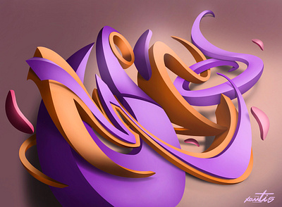 Las Margaritas 3d design illustration motion graphics typography